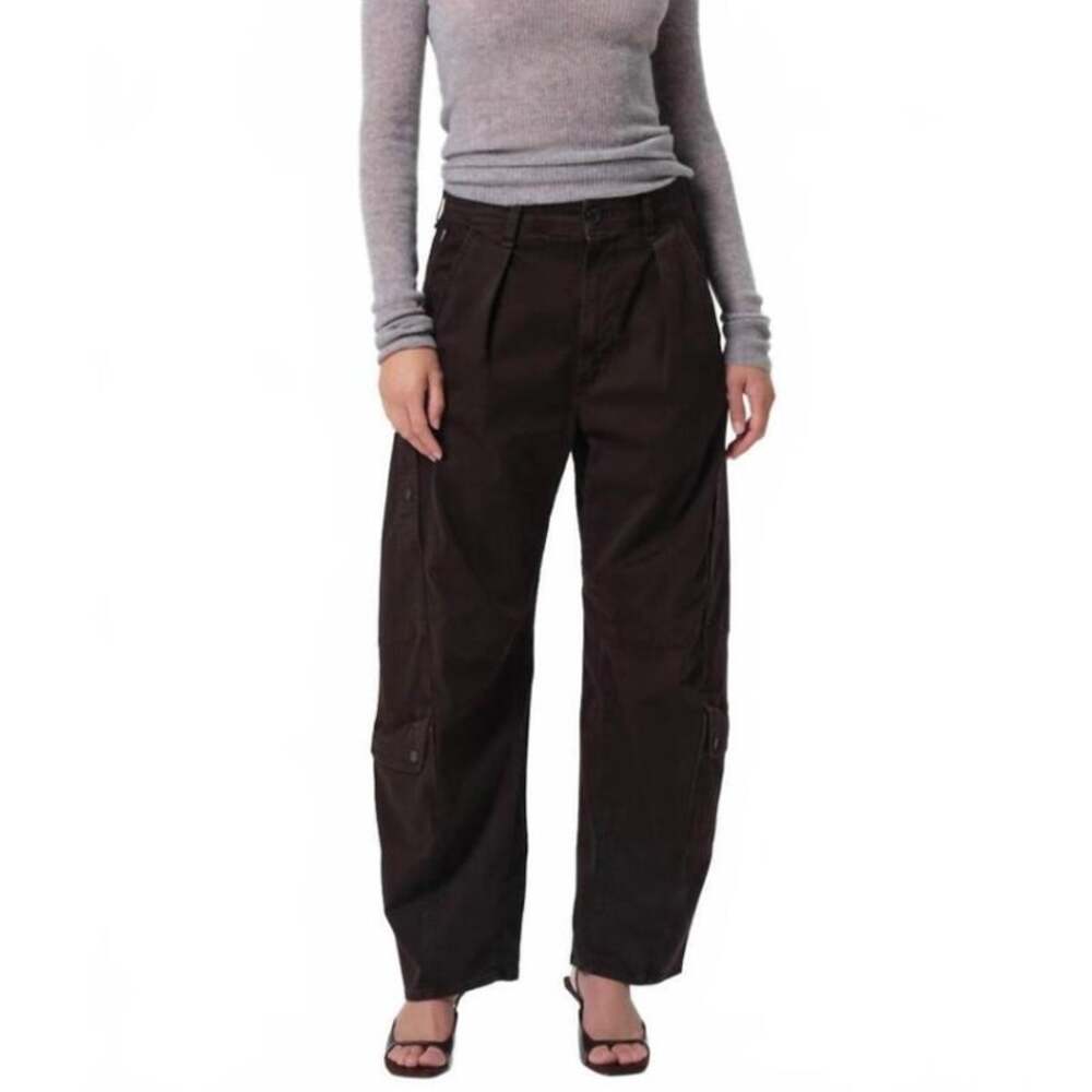 CITIZENS OF HUMANITY Flight Pants - Carob - Brown - Barrel Leg - Cargo - Size 25